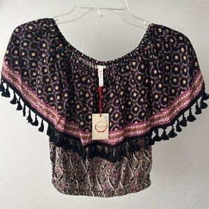 NWT RAGA x ANTHROPOLOGIE BOHO Top